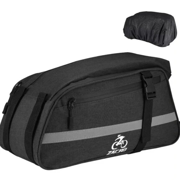NEW ❤️ ZACRO Bike Rack Bag. Waterproof & Convertible Cycling Rear Rack Pack - Picture 1 of 9